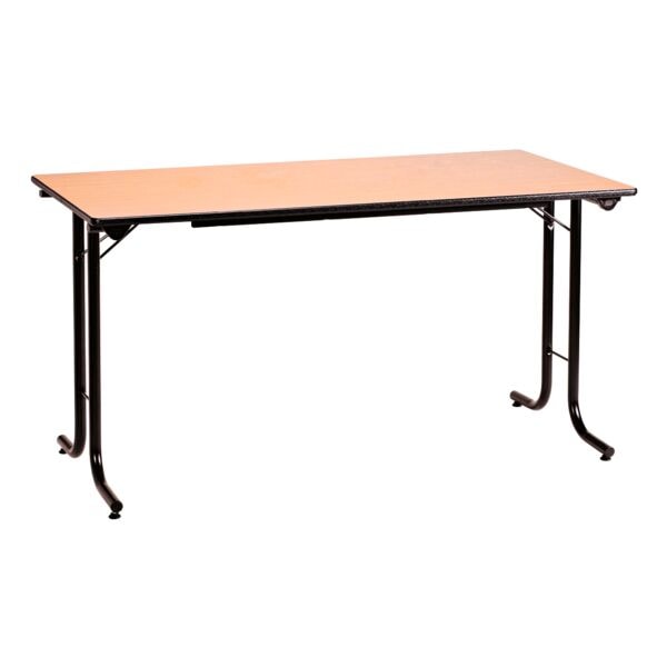 SODEMATUB Klapptisch 120 cm Gestell schwarz braun, 120 cm