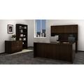 Lorell Chateau Laminate Desking Credenza Wood in Brown | 33.9 H x 40 W x 26.6 D in | Wayfair LLR34312