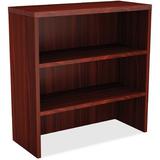 Lorell Chateau Standard Bookcase Wood in Brown/Red | 36.5 H x 36 W x 15 D in | Wayfair LLR34351
