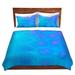 DiaNoche Designs Bluebell Duvet Cover Set Microfiber in Blue/Indigo | King | Wayfair DMF-ChinaCarnellaBluebell8