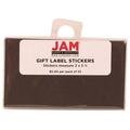 JAM Paper Gift Label Stickers 2 in x 3 1/2 in Black 25 per Pack