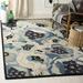 Blue/Gray 48 x 0.5 in Indoor Area Rug - Martha Stewart Rugs Floral Handmade Tufted Wool Blue/Gray/Beige Area Rug Wool | 48 W x 0.5 D in | Wayfair