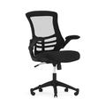 Flash Furniture Office Chair, Ergonomic Office Chair with Mesh Back Support, Contoured and Height Adjustable Seat and Tilt Lock Lever, Black, 64.77 x 62.23 x 104.78 cm