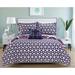 Chic Home Madrid Reversible Quilt Set Microfiber in Blue/Navy | King Quilt + 7 Additional Pieces | Wayfair QS4052-BIB-WR