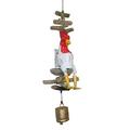 Cohasset Gifts & Garden Blizzard Rooster Puppet Cohasset Wind Chime Wood in Brown | 9 H in | Wayfair 644