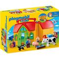 Playmobil 6962 1.2.3 My Take Along Farm with Sorting Function, folds up and can be taken along, Educational Toy, Fun Imaginative Role-Play, Playset Suitable for Children Ages 1.5+ years