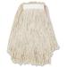 Genuine Joe Clamp-Style Cotton Mop Head Cotton & Natural Blend in White | 19.8 H x 9.3 W x 9.3 D in | Wayfair N20COTCT