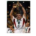 Exclusive Memorabilia Martin Johnson Signed England Rugby Photo: World Cup Winner