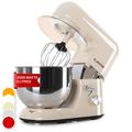 Klarstein Stand Mixer, 5L Food Mixer for Baking with Bowl, 2000W Cake Mixer w/ Beater, Dough Hook, Whisk & Mixing Bowl, 6 Speed Planetary Rotation Kitchen Maker, Electric Mixer for Baking Bread Pastry
