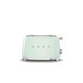 Smeg TSF01PGUK 2 Slice Toaster, Extra Wide Slots, 3 Pre-Set Options, 950W, Pastel Green