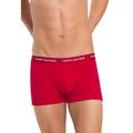Tommy Hilfiger - Men's Stretch Cotton Trunks - Mens Boxers - Tommy Hilfiger Boxers - Men's Boxer Brief - Pack of 3 - White/Red/Blue - Size M