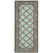 Green 30 x 0.25 in Area Rug - Lark Manor™ Hollander Floral Hand Hooked Wool Light Area Rug Wool | 30 W x 0.25 D in | Wayfair