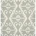 Gray/White 84 x 84 x 0.63 in Area Rug - Bungalow Rose Kouerga Hand-Tufted Wool Gray/Ivory Area Rug Wool | 84 H x 84 W x 0.63 D in | Wayfair