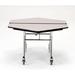 National Public Seating 48" Hexagon Cafeteria Table, Steel in Gray/Black | 29 H x 48 W x 48 D in | Wayfair MT48H-MDPEPCGY