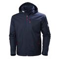 Helly Hansen Mens Crew Hooded Midlayer Jacket, M, Navy