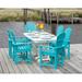 POLYWOOD® Palm Coast 7-Piece Outdoor Dining Set Plastic in Blue | Wayfair PWS241-1-10034