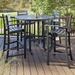 Trex Outdoor Monterey Bay 5-Piece Round Bar Set Plastic in Brown | Wayfair TXS119-1-SC