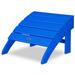POLYWOOD® Palm Coast Outdoor Ottoman Plastic in Blue | 15 H x 20.5 W x 20 D in | Wayfair HNO10-PB