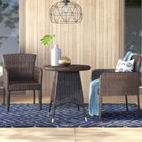 Latitude Run® Minjae 3 Piece Bistro Set | 28.5 H x 26 W x 26 D in | Outdoor Furniture | Wayfair MCRW4300 38350956