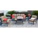 Darby Home Co Nola 5 Piece Sofa Set w/ Cushions Metal in Brown | 32 H x 81 W x 31 D in | Outdoor Furniture | Wayfair DABY1894 38543684