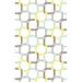 Blue/Yellow 96 x 0.5 in Indoor Area Rug - Martha Stewart Rugs Geometric Handmade Tufted Wool Area Rug Wool | 96 W x 0.5 D in | Wayfair MSR4563B-8