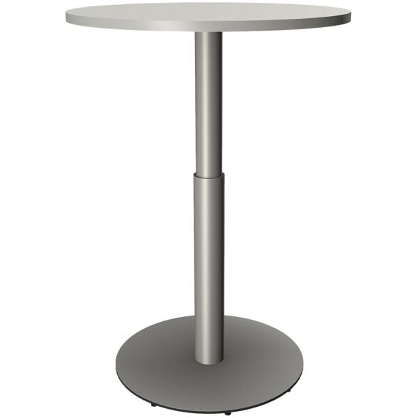 fm Büromöbel Besprechungstisch »Oldenburg« 80 cm manuell höhenverstellbar grau, 80 cm