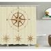 Longshore Tides Hoffman Compass Nautical Retro Shower Curtain Set Polyester | 70 H x 69 W in | Wayfair LNTS1313 38714054