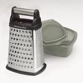 KitchenAid® Gourmet 4-Sided Box Grater w/ Detachable Storage Container Stainless Steel/Plastic in Black | 10.07 H x 6.34 W x 5 D in | Wayfair