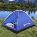 Wakeman Outdoors Camping Tent Fiberglass in Blue/Black | 48 H x 70 W x 84 D in | Wayfair M470021