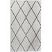 White 36 x 0.35 in Area Rug - Ebern Designs Merissa Geometric Area Rug Polypropylene | 36 W x 0.35 D in | Wayfair VRKG2591 38737354