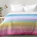 East Urban Home Rainbow Ombre Comforter Set Polyester/Polyfill/Microfiber in Pink/Yellow | Full/Queen | Wayfair EAHU7465 37846724