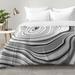 The Twillery Co.® Studebaker Marble Comforter Set Polyester/Polyfill/Microfiber in Gray | Twin XL Comforter + 1 Sham | Wayfair EAHU7333 37846303