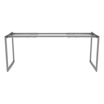 Alera ALELSTB24GR Open Office Desk Series 24" Silver Adjustable O-Leg Desk Base
