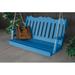 Red Barrel Studio® Nicholas English Porch Swing Plastic in Blue | 27 H x 52 W x 17 D in | Wayfair RDBL7388 38850937