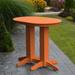 Red Barrel Studio® Nettie Plastic Bar Outdoor Table Plastic in Orange | 42 H x 48 W x 33 D in | Wayfair RDBL7336 38850484