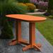 Red Barrel Studio® Nettie Plastic Dining Table Plastic in Orange | 42 H x 72 W x 33 D in | Outdoor Dining | Wayfair RDBL7338 38850536