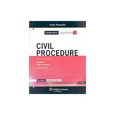 Casenote Legal Briefs Civil Procedure by  Casenotes (Paperback - Study Guide)