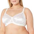 Elomi Women's EL4030 Plus-size Cate Underwire Full Cup Banded Bra, White, 40J