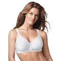 Playtex Women's Secrets Perfectly Smooth Wire Free Full Coverage Bra US4707, White, 38C