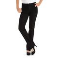 Lee womensTall Instantly Slims Classic Relaxed Fit Monroe Straight Leg Jean Jeans - Black -