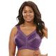 Playtex Women's 18 Hour Original Comfort Strap Wirefree Bra, Plum Majestic,38DD