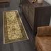 Brown/Green 27 x 0.39 in Area Rug - Astoria Grand Clarence Oriental Beige Ivory Area Rug, Polypropylene | 27 W x 0.39 D in | Wayfair