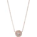 Fossil Necklace for Women , 40.6 cm Length, 5.1 cm Extension Pink, Rose Gold Mother of Pearl, Stainless Steel Necklace, JF01740791