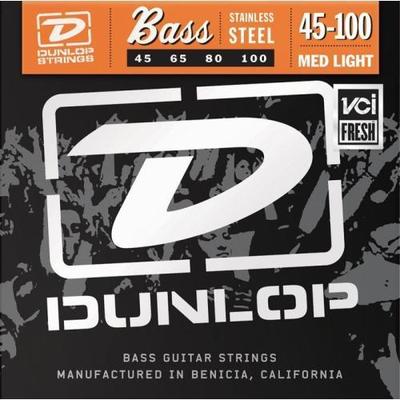 Dunlop Medium Light Stainless Steel Bass Strings