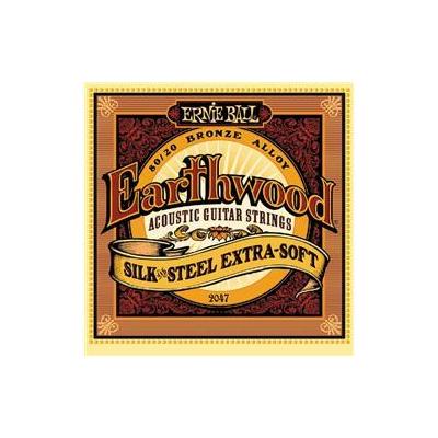 Ernie Ball 2047 Earthwood 80/20 Bronze Silk and Steel Extra Soft Acoustic Guitar Strings