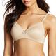 Maidenform Women's Comfort Devotion Extra Coverage Wire Free Lift and Lace Full Cup Everyday Bra, Beige (Latte Lift/Black), 34B