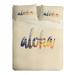 East Urban Home Aloha Hawaii Lightweight Duvet Cover Microfiber in White | Twin/Twin XL | Wayfair HACO3278 33664576