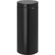 Brabantia 30 L Kitchen Touch Bin New (Matt Black) Removable Lid, Soft-Touch Open, Easy Clean Rubbish Waste Bin + Free Bin Bags