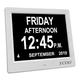 YCOO [Newest Version] Dementia Clock,8 Inches Calendar Date Clock,Memory Loss Day Clock Extra Large Non-Abbreviated Day & Month Digital Clock