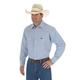 Wrangler Men's Western Long Sleeve Snap Firm Finish Work Shirt, Chambray, 17.5 Inches Neck 37 Inches Sleeve